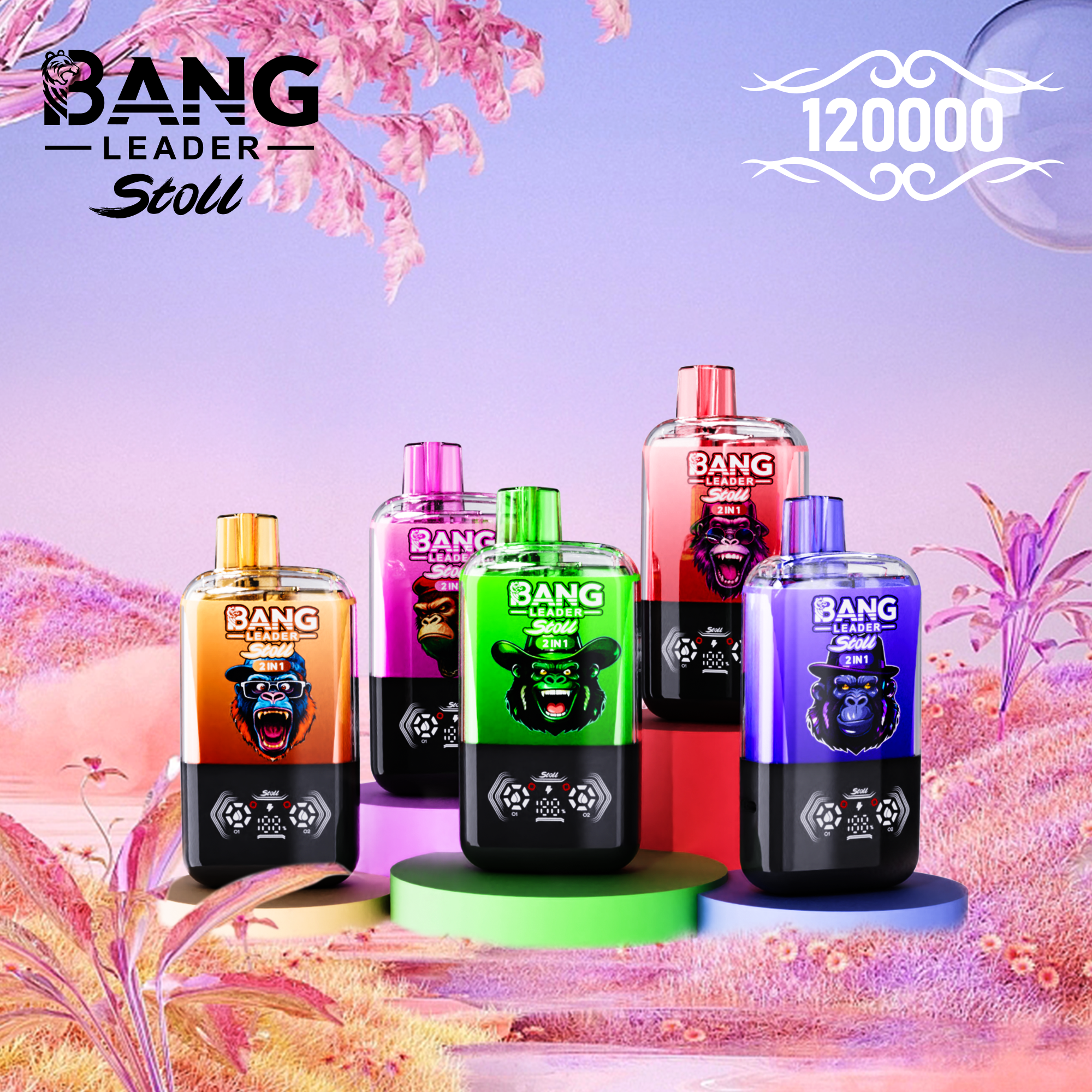 Bang Leader 120K Dual Flavor Disposable Vape – 120,000 Puffs | 2-in-1
