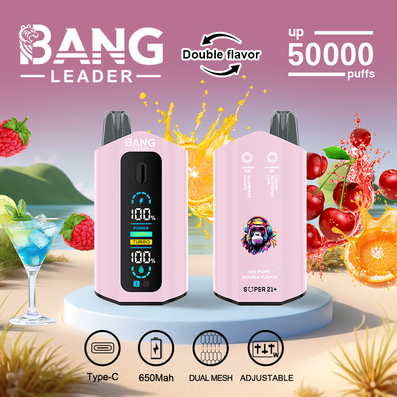Bang Leader 50K Dual Flavor Disposable Vape – 50,000 Puffs | 2-in-1 - Image 4