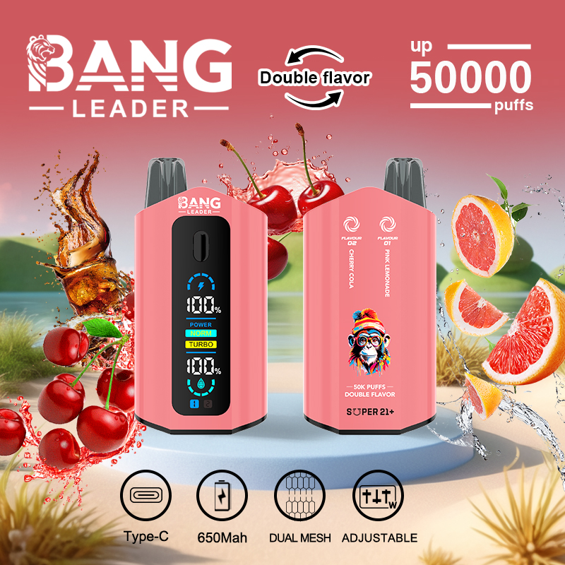 Bang Leader 50K Dual Flavor Disposable Vape – 50,000 Puffs | 2-in-1 - Image 5