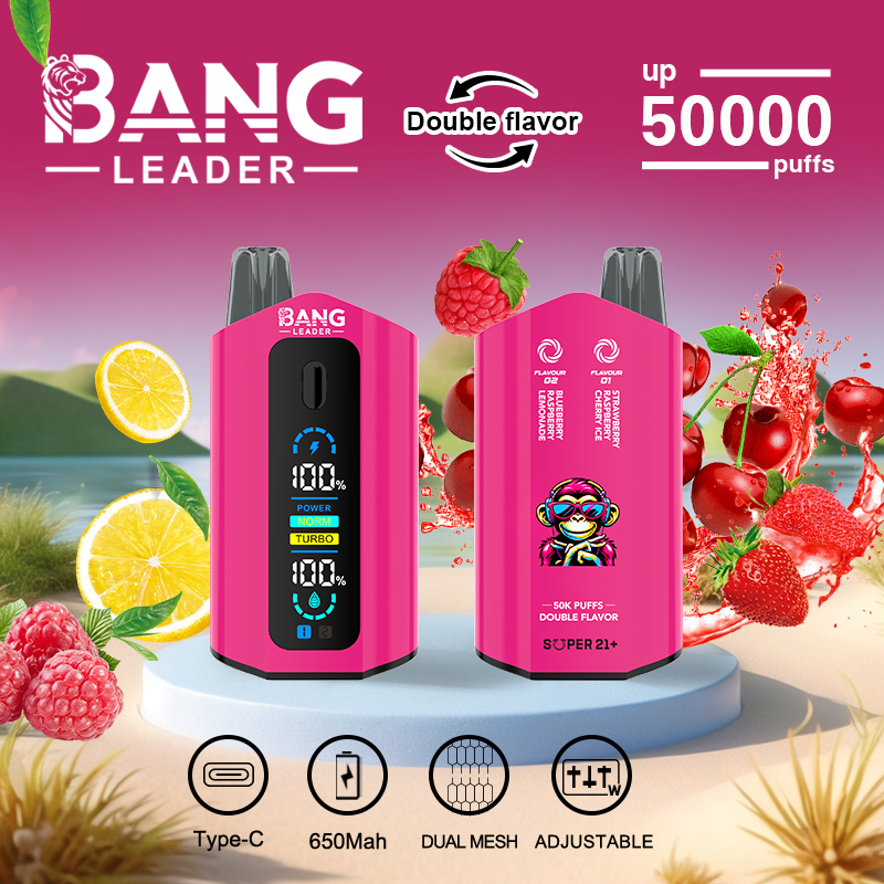 Bang Leader 50K Dual Flavor Disposable Vape – 50,000 Puffs | 2-in-1 - Image 2