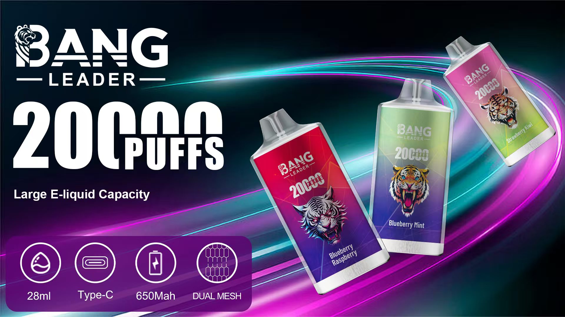 Bang Leader 20K Single Flavor Disposable Vape – 20,000 Puffs - Image 2