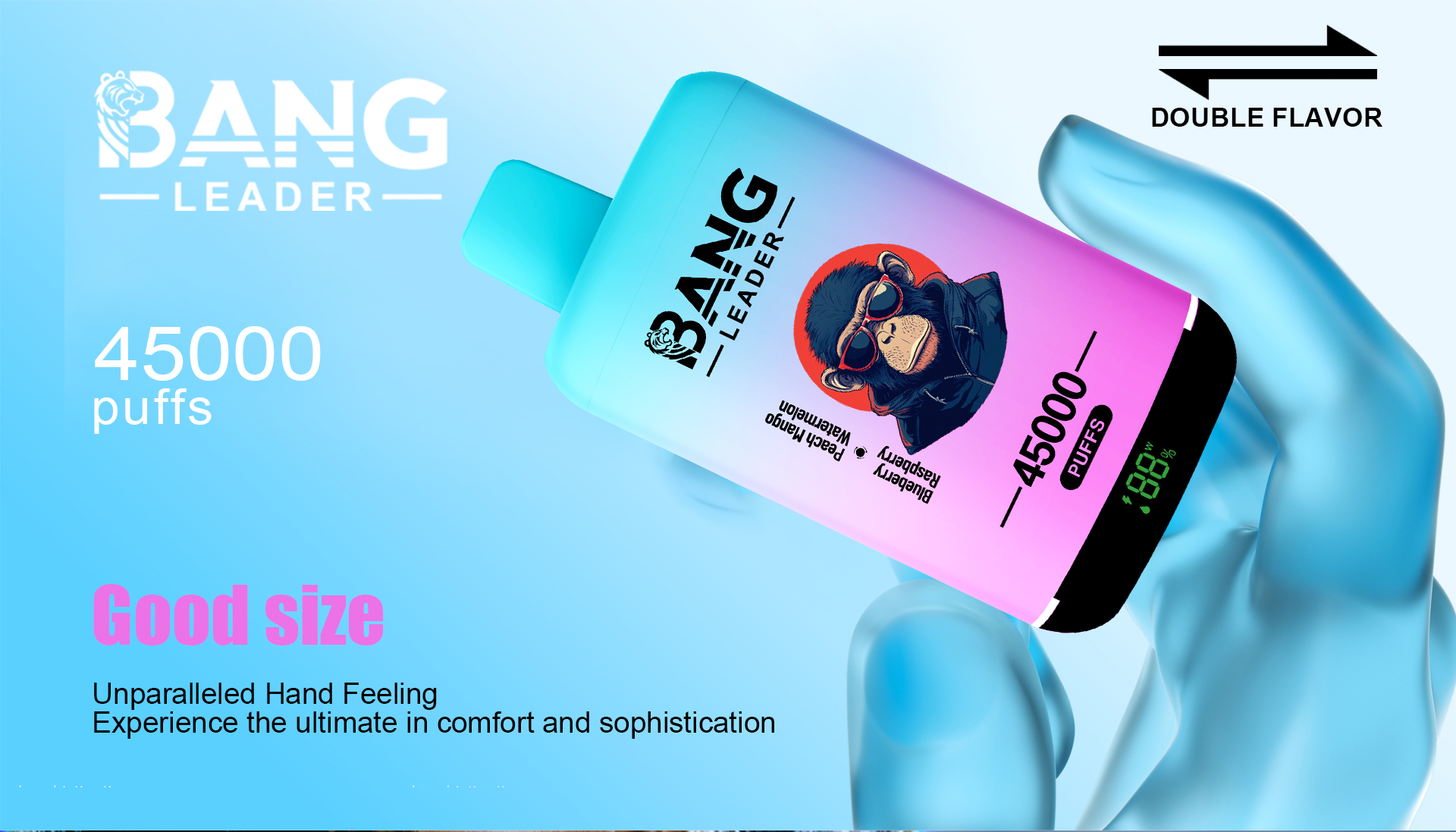 Bang Leader 45K Dual Flavor Disposable Vape – 45,000 Puffs | 2-in-1 - Image 2