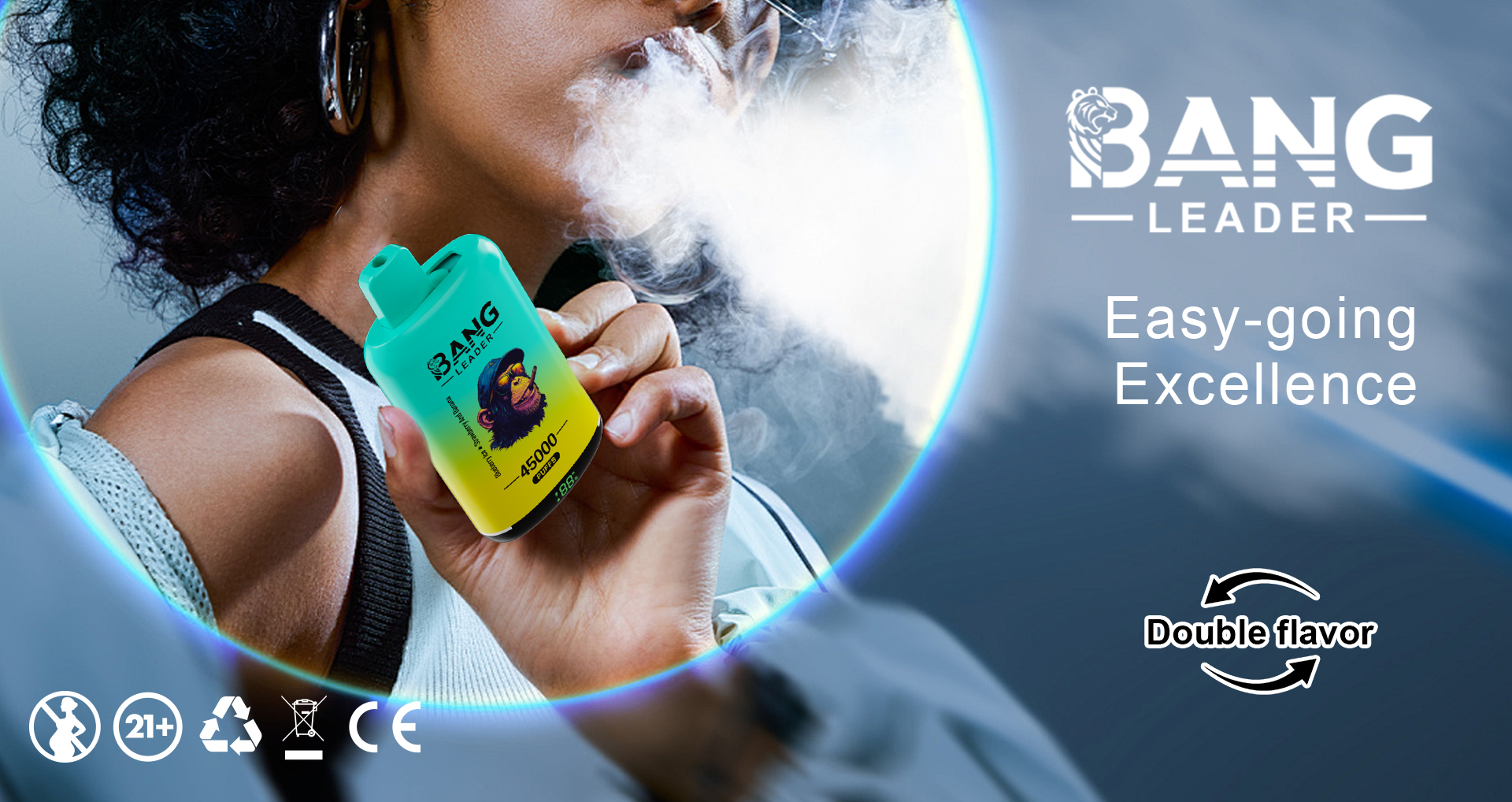 Bang Leader 45K Dual Flavor Disposable Vape – 45,000 Puffs | 2-in-1 - Image 5