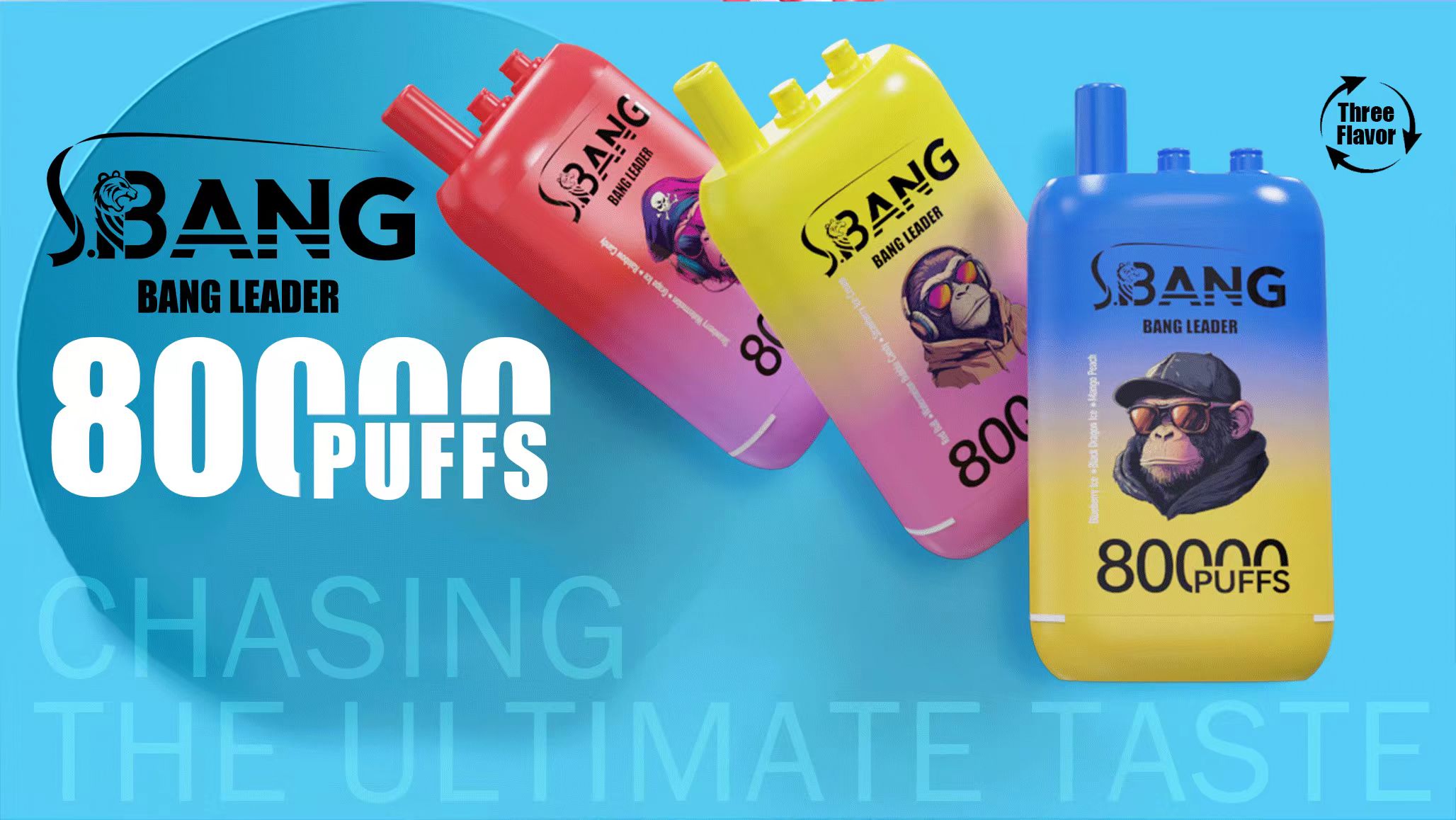 Bang Leader 80K Triple Flavor Disposable Vape – 80,000 Puffs | 3-in-1