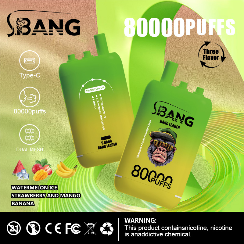 Bang Leader 80K Triple Flavor Disposable Vape – 80,000 Puffs | 3-in-1 - Image 3