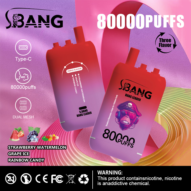Bang Leader 80K Triple Flavor Disposable Vape – 80,000 Puffs | 3-in-1 - Image 4