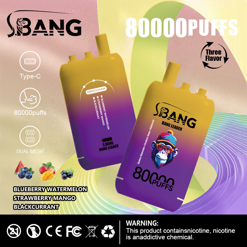 Bang Leader 80K Triple Flavor Disposable Vape – 80,000 Puffs | 3-in-1 - Image 5
