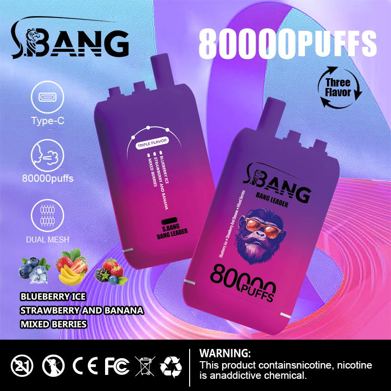 Bang Leader 80K Triple Flavor Disposable Vape – 80,000 Puffs | 3-in-1 - Image 6