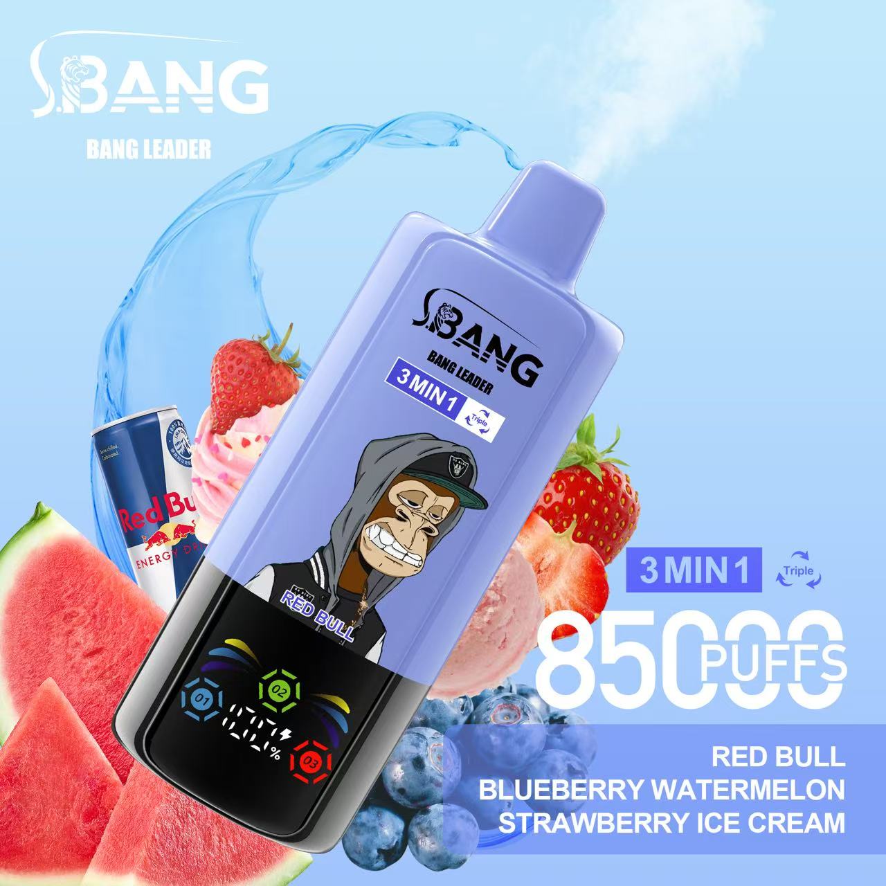 Bang Leader 85K Triple Flavor Disposable Vape – 85,000 Puffs | 3-in-1 - Image 4